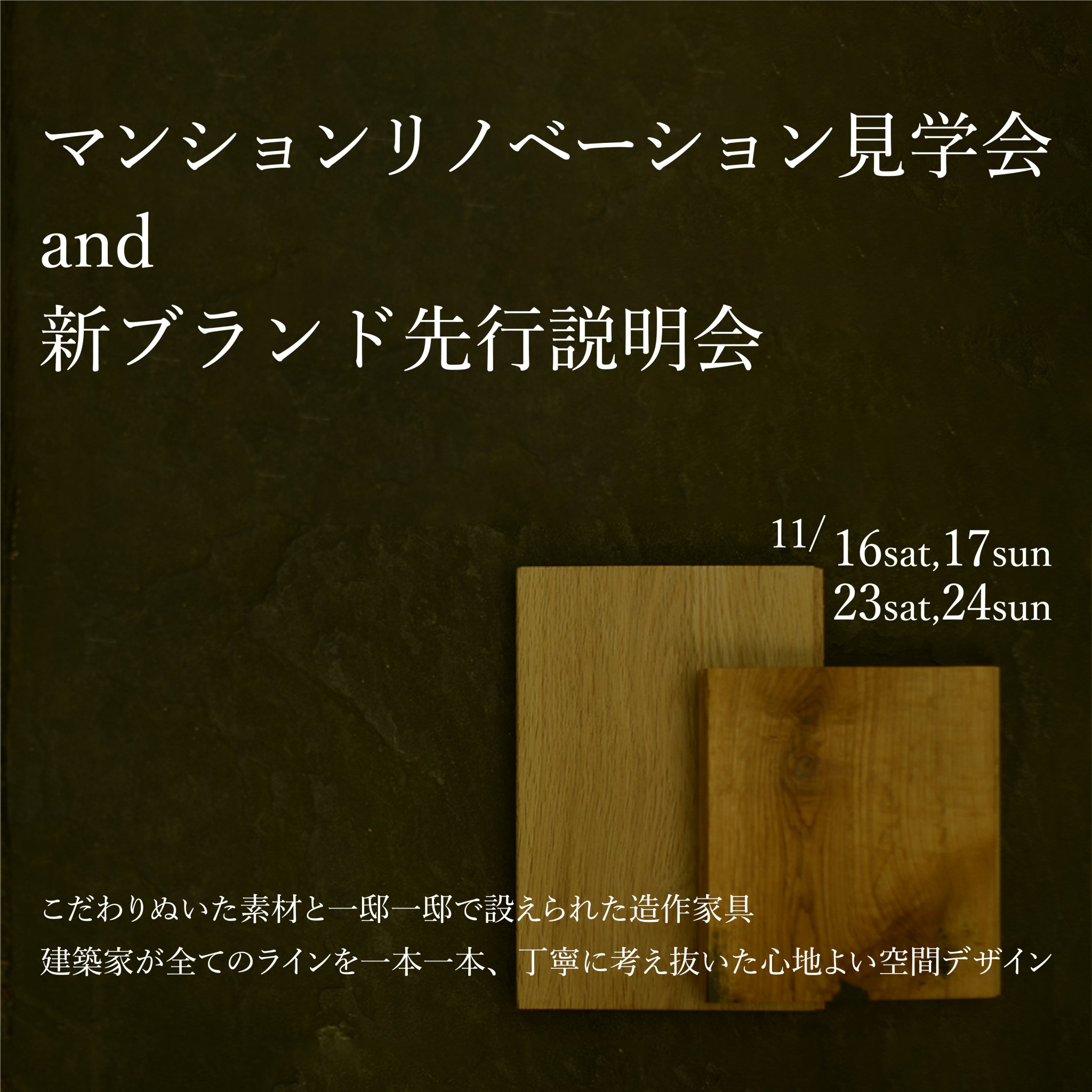 マンションリノベ見学会&新ブランド先行説明会